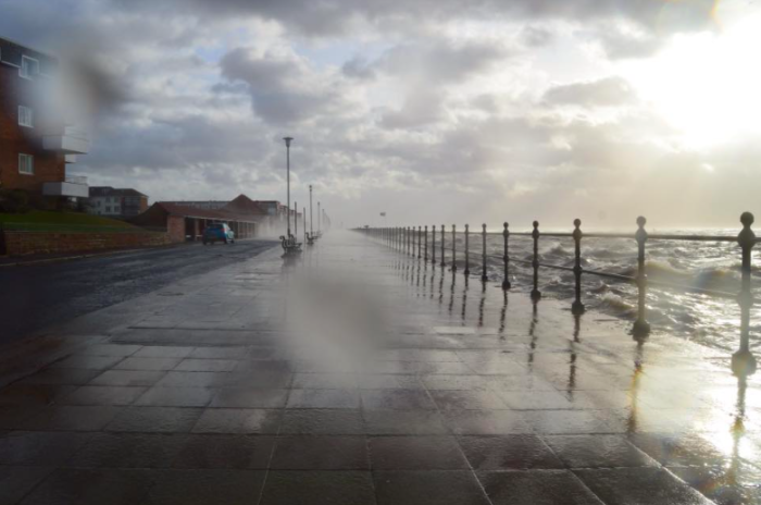 Storm Clodagh batters West Kirby promenade