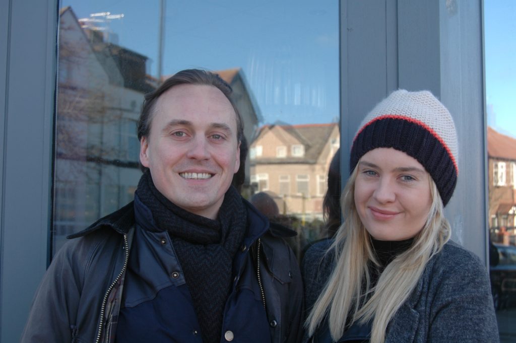 Billy and Victoria Preston outside their new restaurant