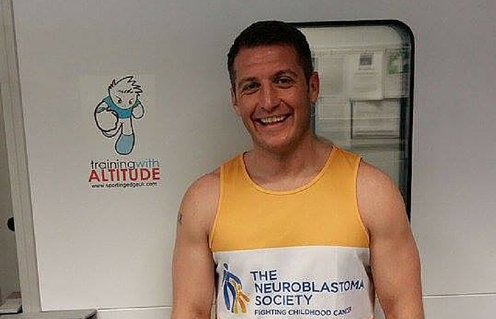 Charity: Lee is raising funds for the Neuroblastoma Society with his run