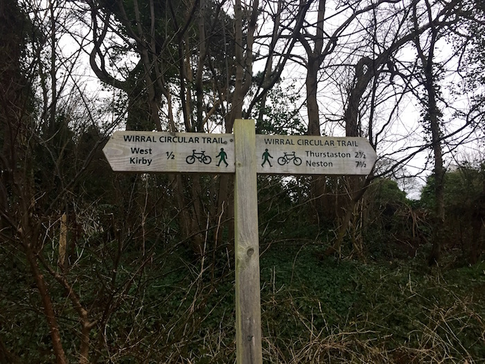 Wirral Way sign
