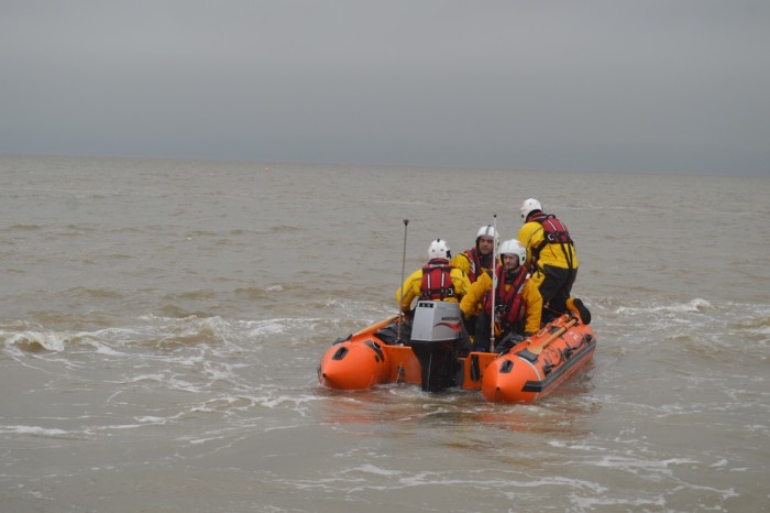 West Kirby lifeboat "Seahorse" in action