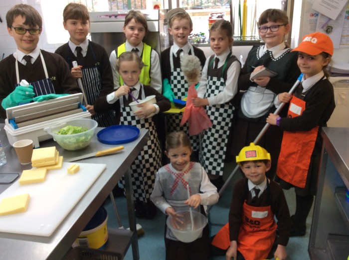 Avalon School pupils get ready to do their chores to raise much needed funds for Nepal.