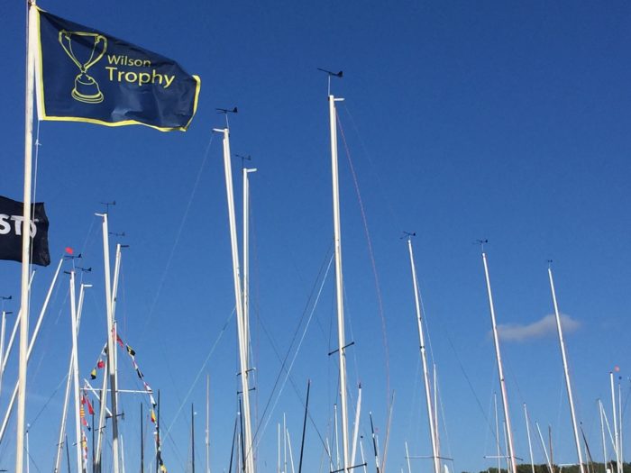 The Wilson Trophy flags at West Kirby Sailing Club