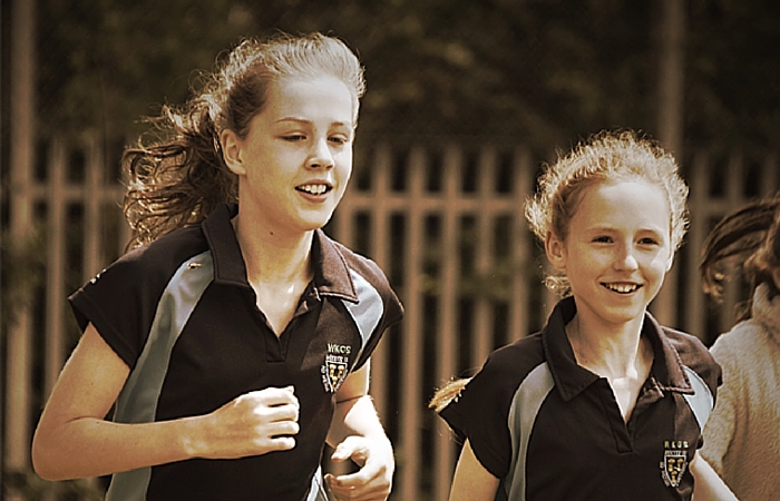West Kirby Year 7 pupils running to raise funds for charity