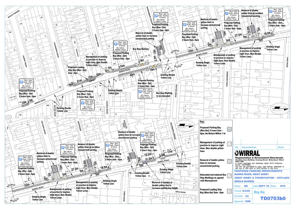 The council's detailed parking plans for Banks Road area