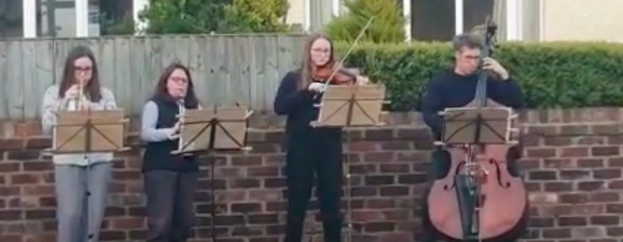 The Stephens' family pay a musical tribute to the NHS during coronavirus lockdown