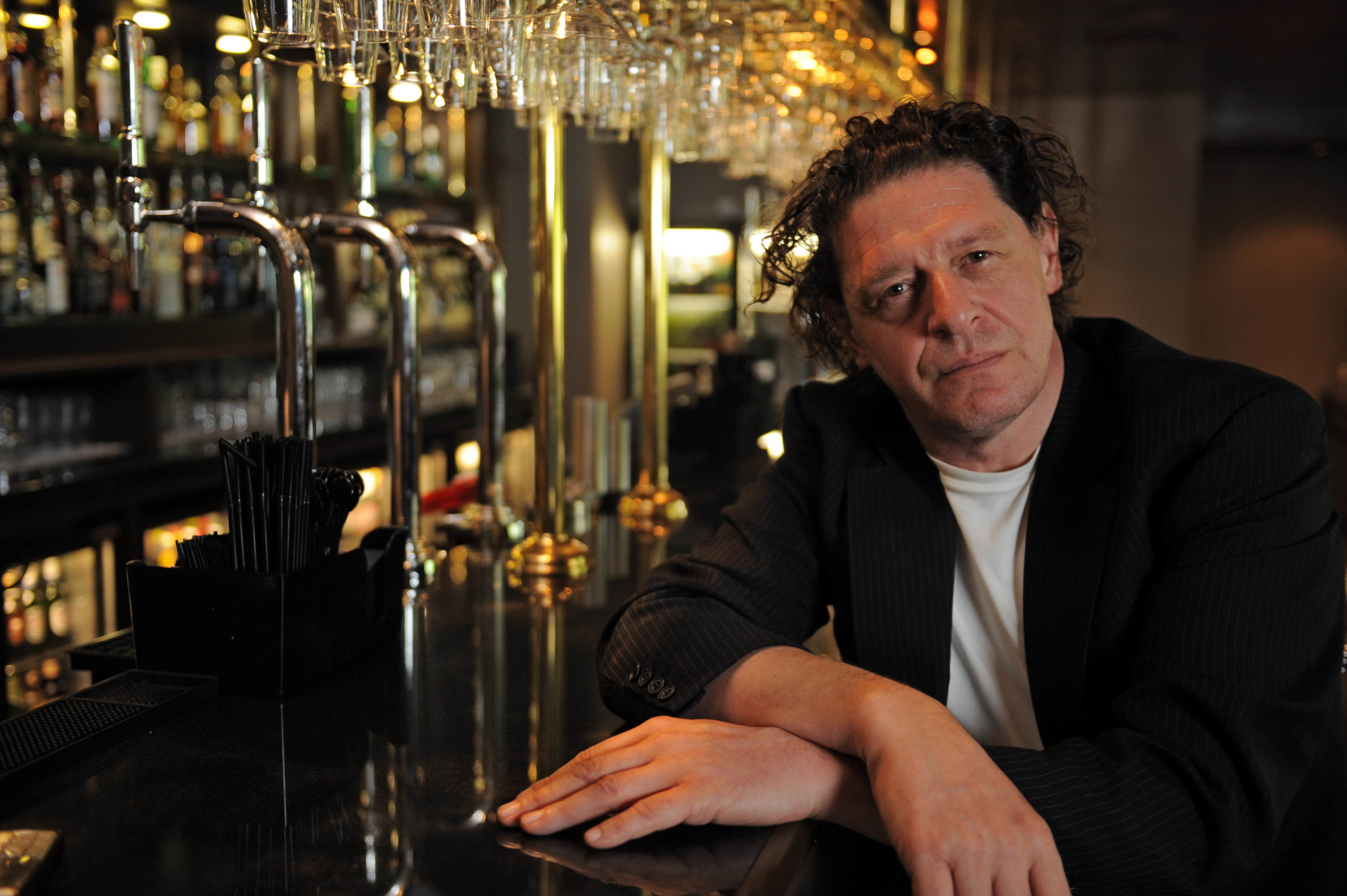 Marco Pierre White at his restaurant in Hoylake