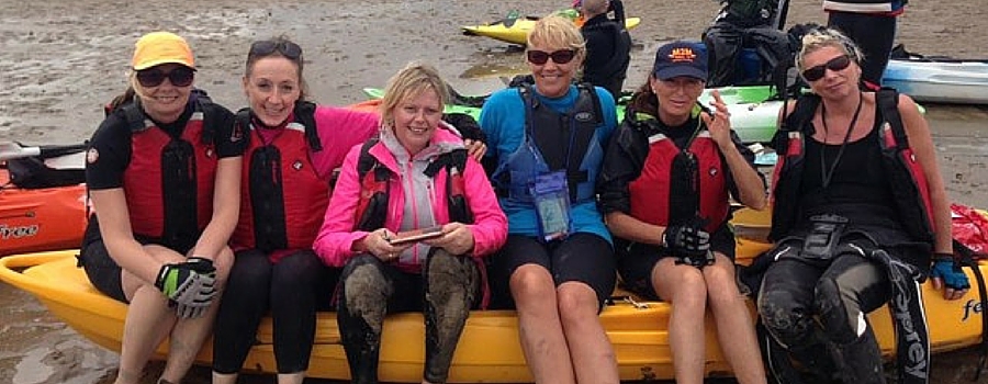 Charity kayak team