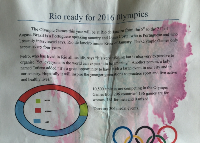 Olympics report