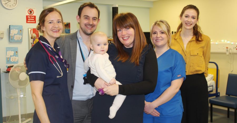 Family’s heartfelt gratitude after life-saving treatment for baby Clara