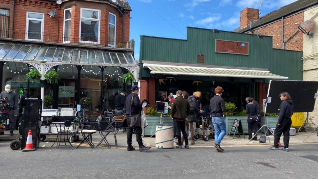 The Almond & The Seahorse filming in West Kirby