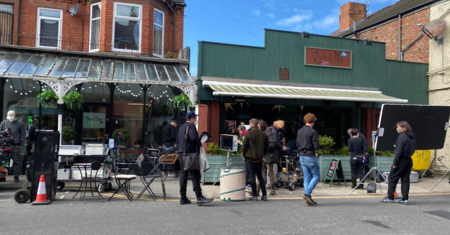 The Almond & The Seahorse filming in West Kirby