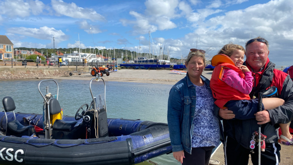 Dave Kelly - first blind man to pass powerboat course in UK