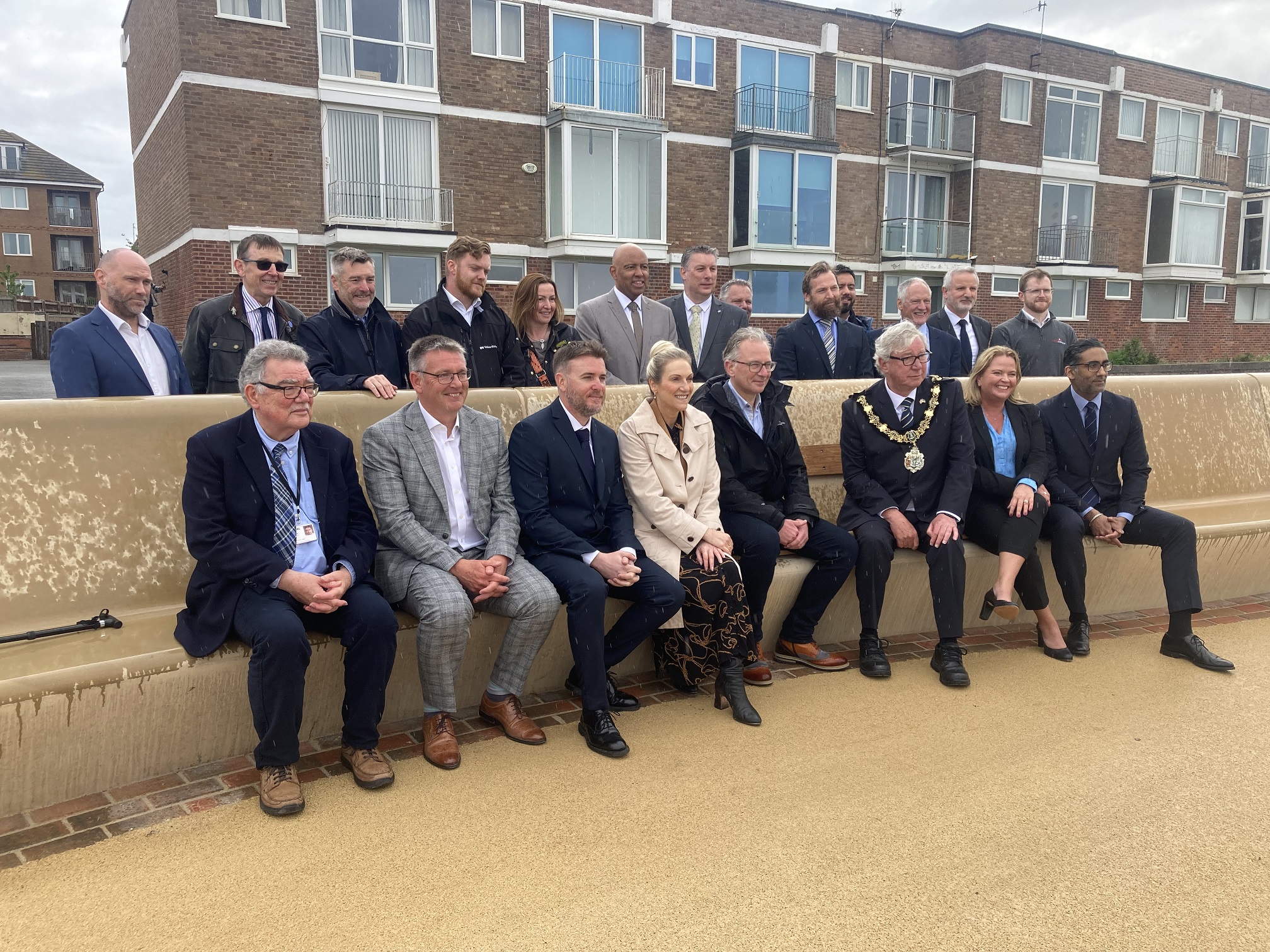 Opening ceremony for new promenade flood defence scheme