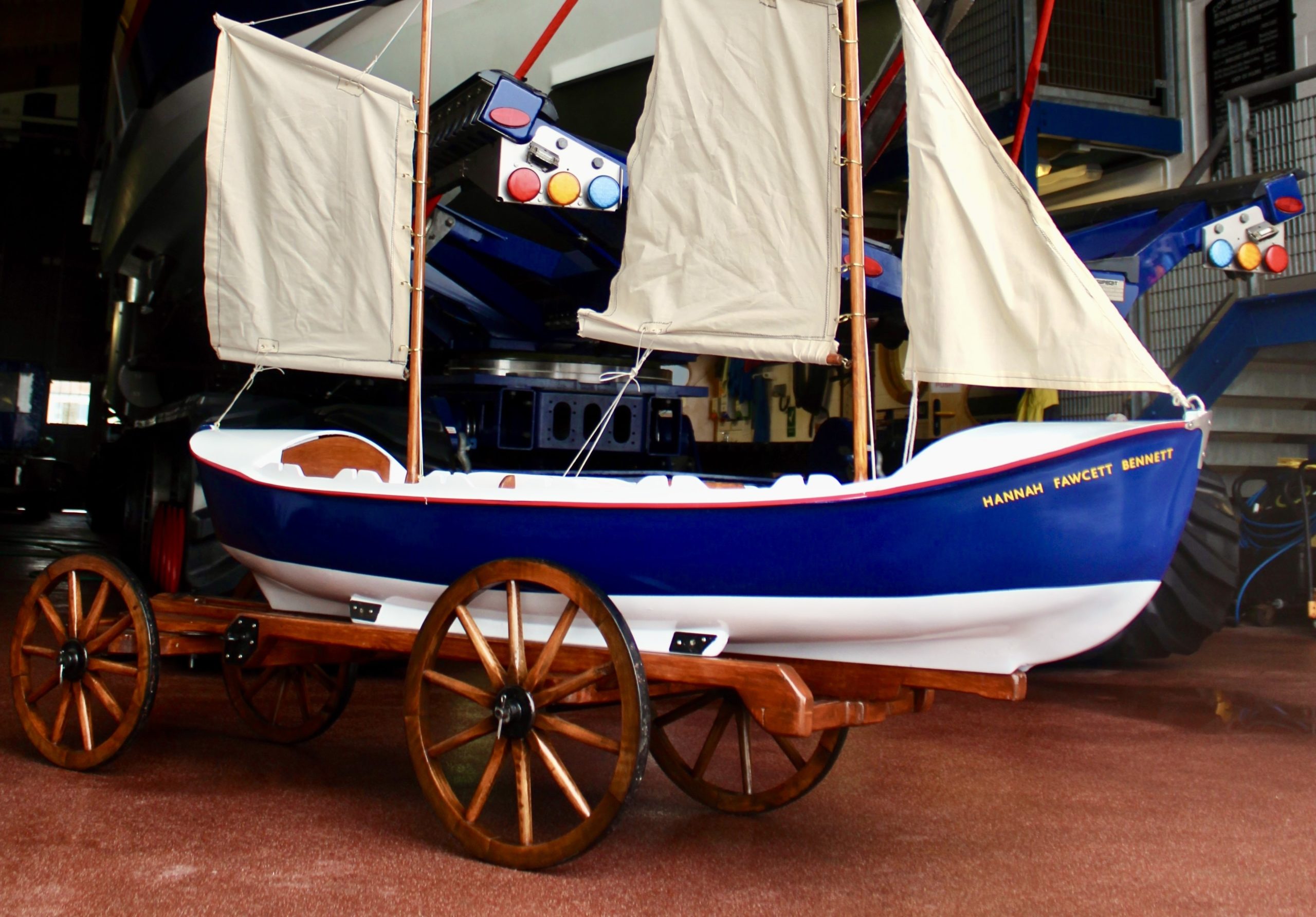 Model of historic lifeboat built to mark 200 years of lifesaving