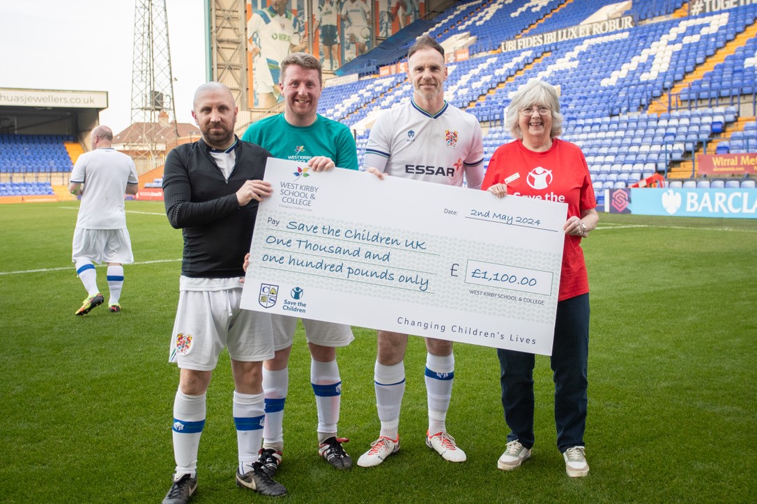 Community inter-school centenary football game raises £1,100 for Save the Children