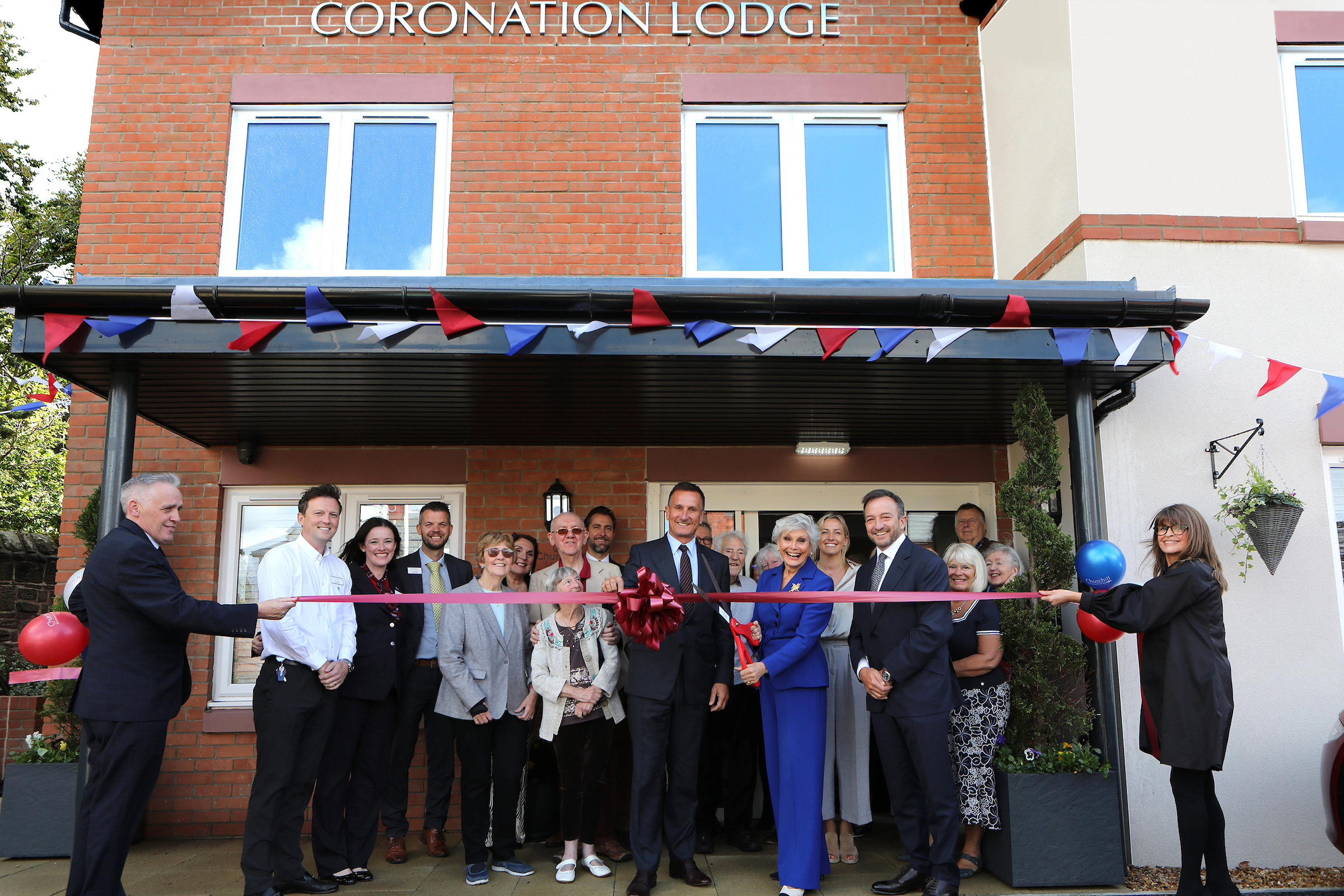 Angela Rippon CBE opens Churchill's 200th development Coronation Lodge in West Kirby (4)